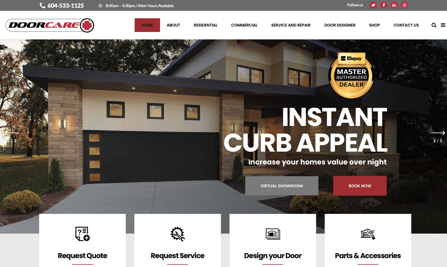 Doorcare Website Design 5
